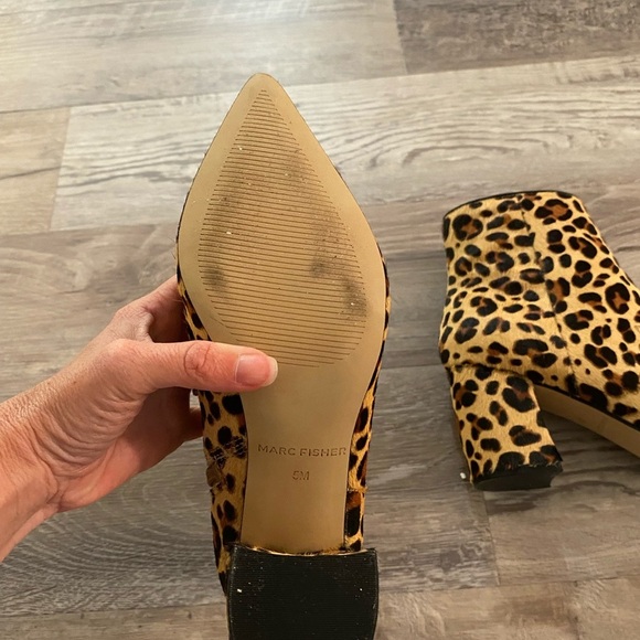 Marc fisher leopard booties size 5 - Picture 4 of 5